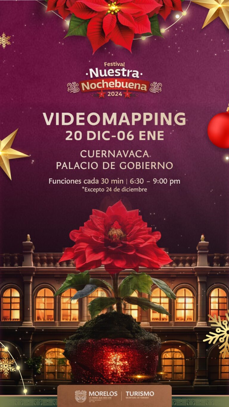 Anuncian videomapping en el marco del Festival Nuestra Nochebuena en Morelos